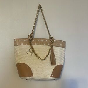 Piarossini Accessories Cream/Brown Shoulder bag purse